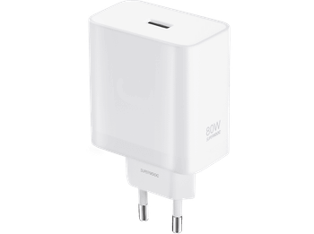 Cargador móvil - OPPO SUPERVOOC 80W, Universal, Blanco
