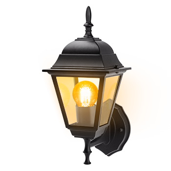 Aigostar - Aplique de Farolillo exterior 60W E27 (bombilla no incluida)
