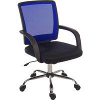teknik star 6910bl mesh reclining executive chair - blue blue