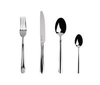 juego de 4 cubiertos cuchara tenedor cuchillo y cucharilla en acero inoxidable masterpro