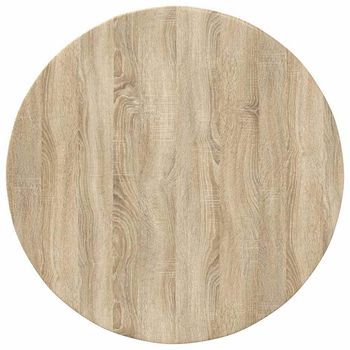 Tablero De Mesa | Encimera Roble Sonoma Ø 80 X 1,5 Cm Madera De Ingeniería