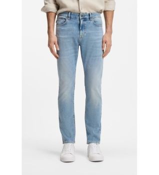 BOSS para hombre. 50556874 Jeans Delaware slim fit turquesa (32/34), Azul, Casual, Algodón, Denim