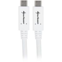 cable usb c a usb c sharkoon 05 m usb 32 gen 1 blanco