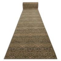 alfombra de pasillo lana keshan 104453533 oriental beige  verde 80cm 80x390 cm