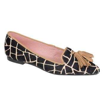 Slipper potro jirafa borlas camel