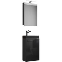 lavabo 3pcs slito sc negro estrecho