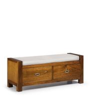 banco de madera marron anch 120 cm