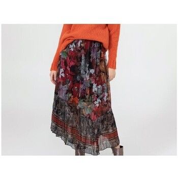 Markup Falda Gonna Lunga Fantasia Autunno Bordeaux MW66227 para mujer