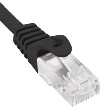 Cable de red Phasak PHK 1852 Cat.6 25 cm cobre negro
