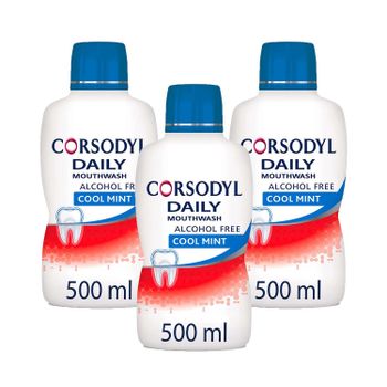 Corsodyl Daily Cool Mint Mouthwash Triple Pac