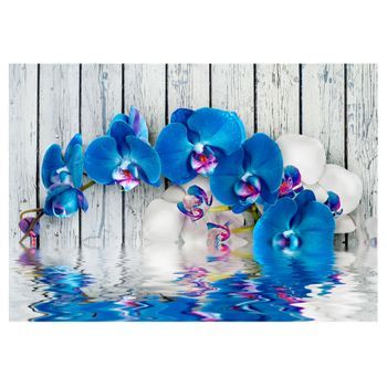 Papel Pintado 3d - Orquídea Azul De Cobalto (400x280 Cm)