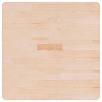 tablero de mesa  tablero escritorio cuadrada madera de roble sin tratar 70x70x15cm