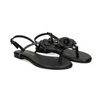 lodi sandalias planas mujer - negro talla 36
