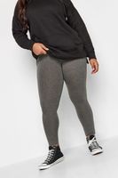 leggings grises de tacto suave mujer curvy y tallas grandes yours