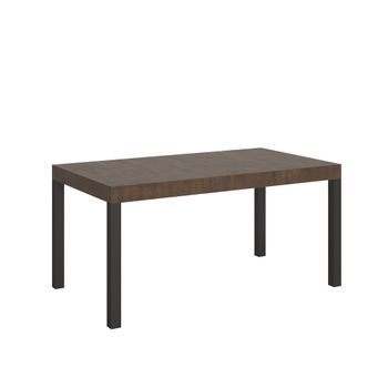 Mesa Extensible 90x160/420 Cm Everyday Nogal Estructura Antracita