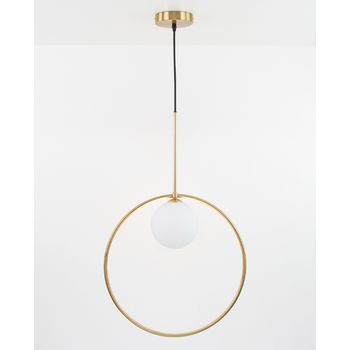 Lámpara De Techo Colgante De Metal Astra Con Acabado Dorado