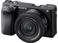 camara evil - sony kit alpha 6400a ilce6400akb  objetivo selp16502 con sensor cmos exmor aps-c 242 mp 4k bluetooth