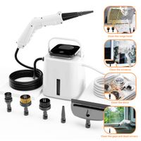 limpiador a vapor de 1500w 4 bar de alta presion 110  c140  maquina de limpieza portatil multi-superficie con vapor caliente ajustable de 4 niveles y tanque de 155l