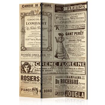 Biombo - Vintage Magazines (135x172 Cm)