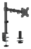 aisens soporte de mesa eco giratorio e inclinable para monitor tv 10kg 3 pivotes 1 brazos de 17 32 negro