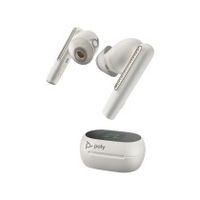 auricular hp poly bluetooth voyager free 60 uc teams usb-a blanco con estuche de carga con pantalla tactil