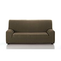 funda de sofa elastica trio 3 plazas  dos de 1 plaza marron - jara casa textil