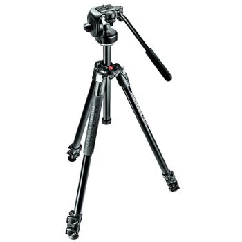 Manfrotto 290 XTRA Kit Trípode Aluminio con Rótula Fluída