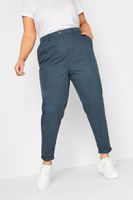 yours chinos de algodon azul oscuro mujer curvy y tallas grandes yours