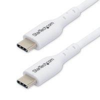cable usb-c startechcom 2 metros blanco pack 2 carga rapida 60w 3a