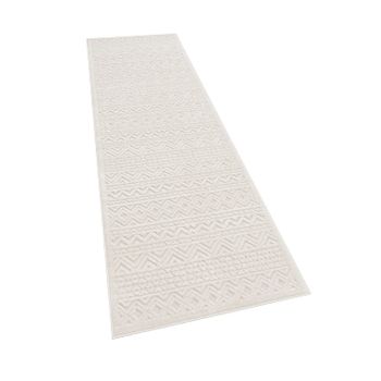Alfombras de interior y exterior Livornia crema 80x250 cm
