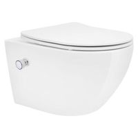 inodoro de pared sin borde - ceramica blanco ecd germany