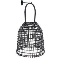 farol rattan negro csop pared metal