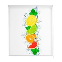 estoralis - estor enrollable translucido  estampado cocina  130 x 255 cm anchoalto tamano tela 127 x 250 cm  c-1232 unico