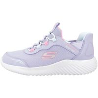 skechers deportivas moda bounder - simple cut slip-ins para nina