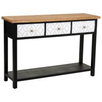 recibidorde madera con 3 cajones 120x40x81