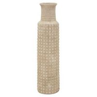 jarron de exterior de resina beige o 28x110 cm