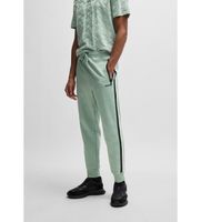 boss para hombre 50537373 pantalon de chandal relaxed fit con circulos tejidos en jacquard verde xs casual poliester