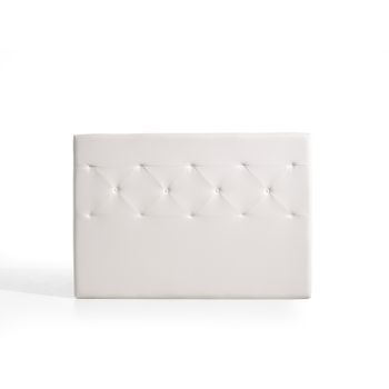 Cabecero Zafiro Para Cama De 110 De Polipiel Blanco 115x115x8. Matris