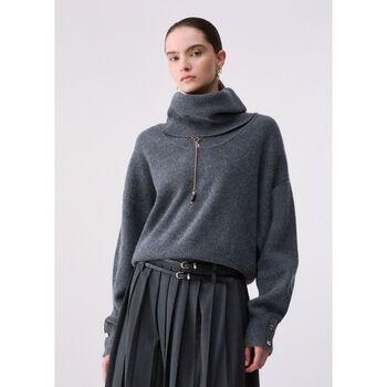 Liu Jo Jersey Jersey de cuello alto en pura lana para mujer