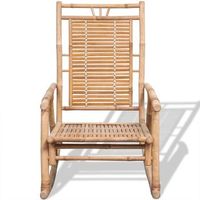 silla mecedora  sillon balancin relax de bambu