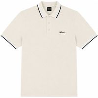 boss tops y camisetas paddy pique polo shirt open white para hombre