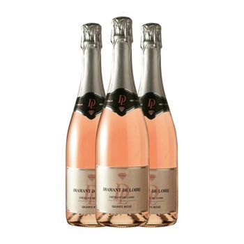 Loire Proprietés Diamant Rosé Brut Crémant 75 Cl 11.5% Vol. (pack De 3 Unidades)