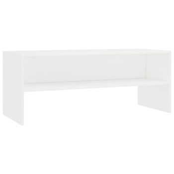 Mueble Tv | Mueble De Salón | Armario Tv Madera Contrachapada Blanco 100x40x40 Cm