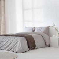 funda nordica noa 100 percal algodon 200 hilos gris  cama 180