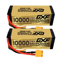 dxf lipo de grafeno 4s 10000mah 150c 152 v bateria version dorada serie de carreras estuche rigido para rc coche camion evader bx truggy 18 buggy
