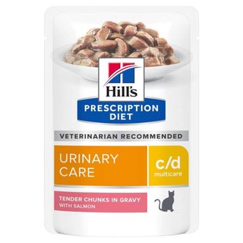 Hill's Prescription Diet c/d Multicare Urinary Care - 12 x 85 g (salmón)