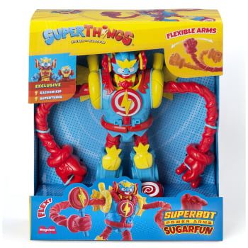 Superthings Superbot Power Arms Sugarfun, Playset de Acción +4 Años