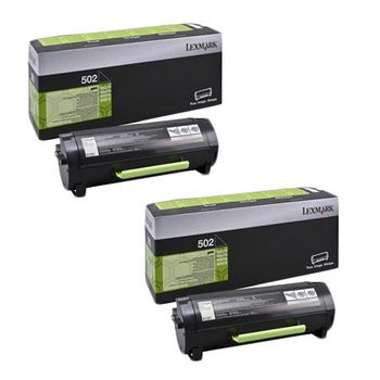Original Multipack Lexmark MS610dte Printer Toner Cartridges (2 Pack) -50F2000