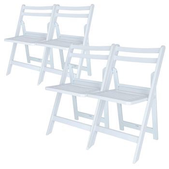 Well Home Juego De 4 Sillas Elo Color Blanco