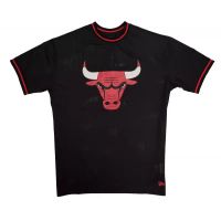 camiseta chicago bulls - nba mesh team logo oversized new era - negra